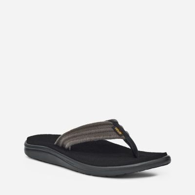 Teva Men's Voya Canvas Flip Flops Sale NZ (VJYAZ-2485)